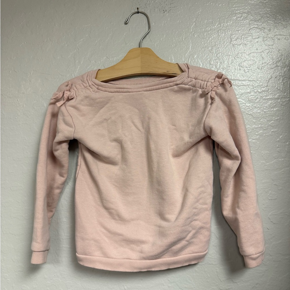 $15 ADD ON zara soft sweatshirt bows 4-5Y Hanna Andersson Mini Boden Baby Gap